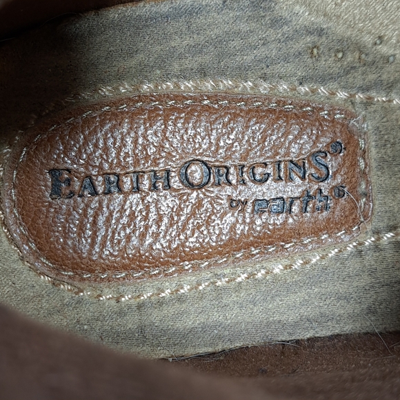 Earth Origins By Earth Women's Paris Ankle Boots Suede Leather Brown Size 9W - Picture 11 of 16